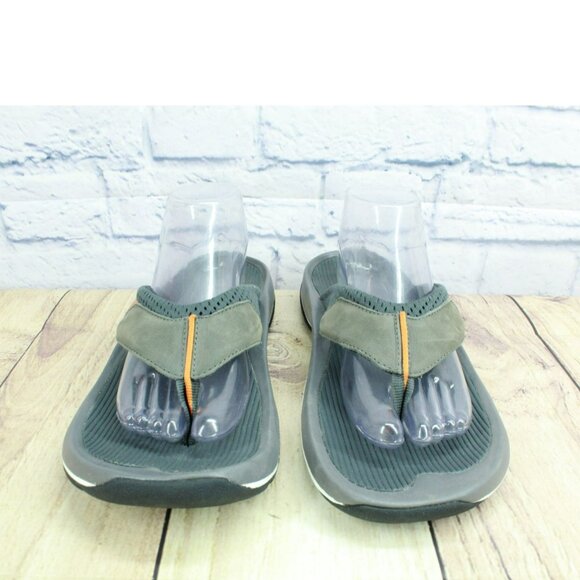 LL Bean Swift River Multicolor Leather Flip Flop Sports Sandals Size 10 M - Picture 4 of 9